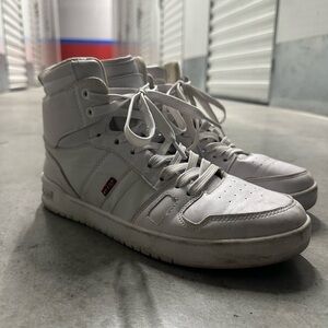 Levi's Men's White High-Top Lace-Up Sneakers